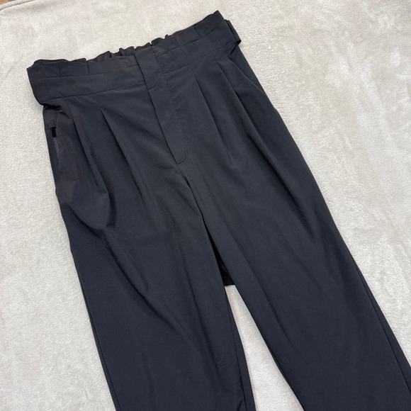 Athleta Pants - Athleta Pants Womens 6 Skyline Pant II Black Pleated Hi-Rise Cargo Zipper Pocket